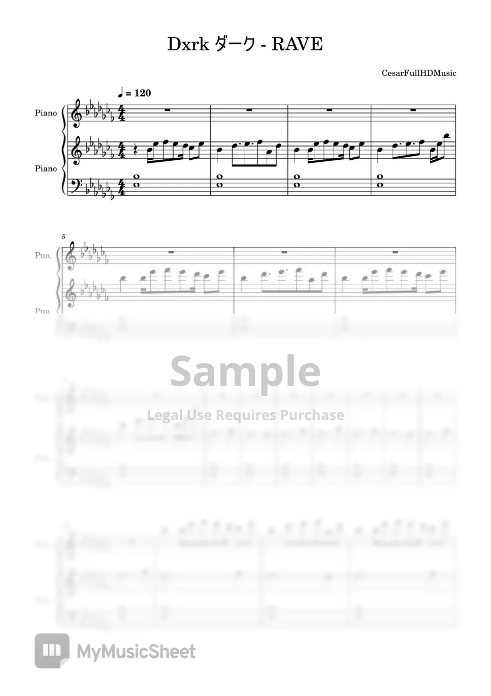 Dxrk_ダーク RAVE Sheets