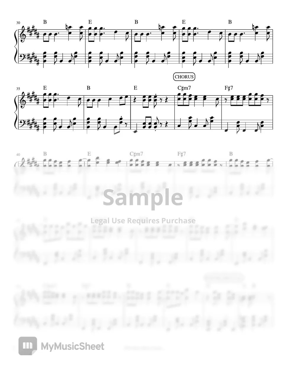 Bini Da Coconut Nut (piano sheet music) Sheets by Mel's Music Corner