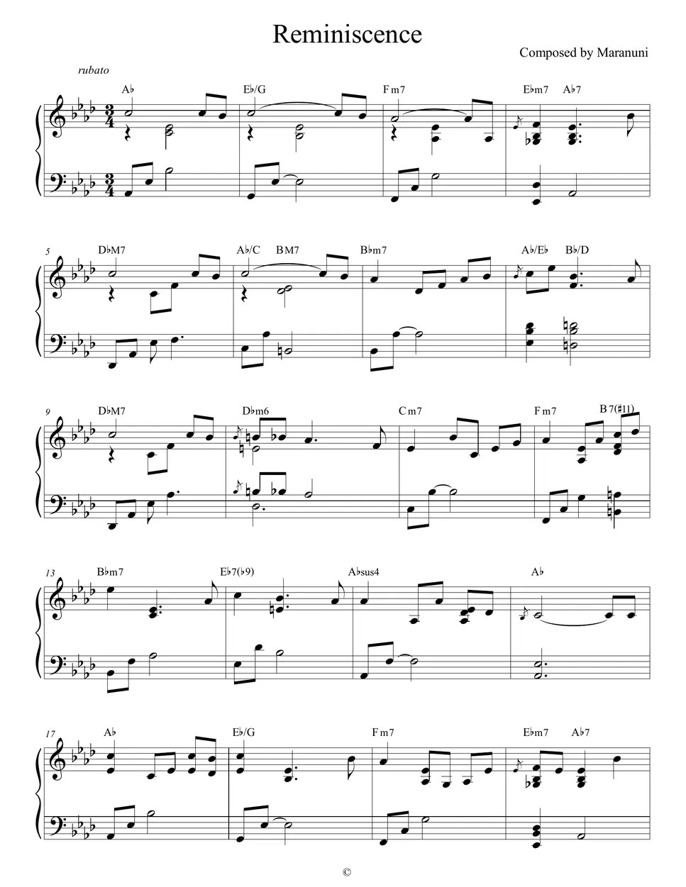 maranuni Reminiscence 회상 치즈인더트랩 삽입곡 Cheese in the trap last episode