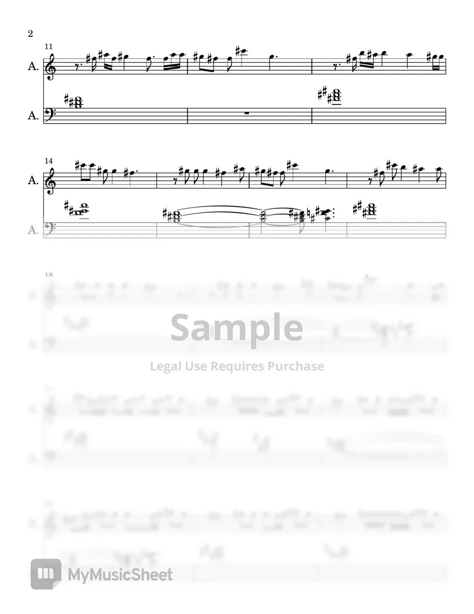 Fireboy DML Bandana (EASY PIANO SHEET) Sheets by Synthly