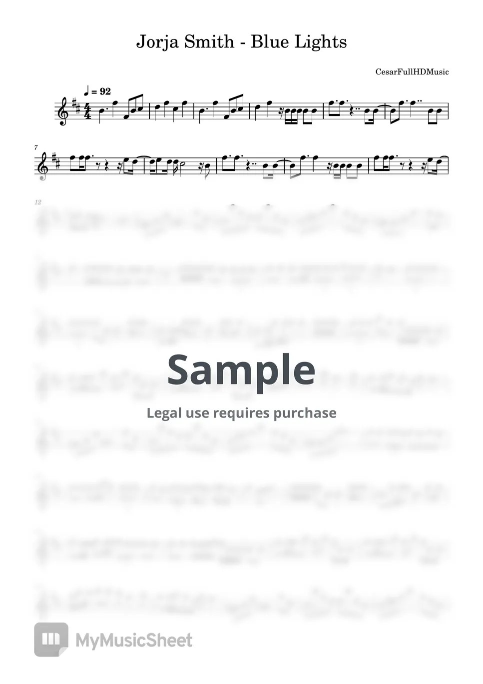 Jorja Smith Blue Lights Sheets