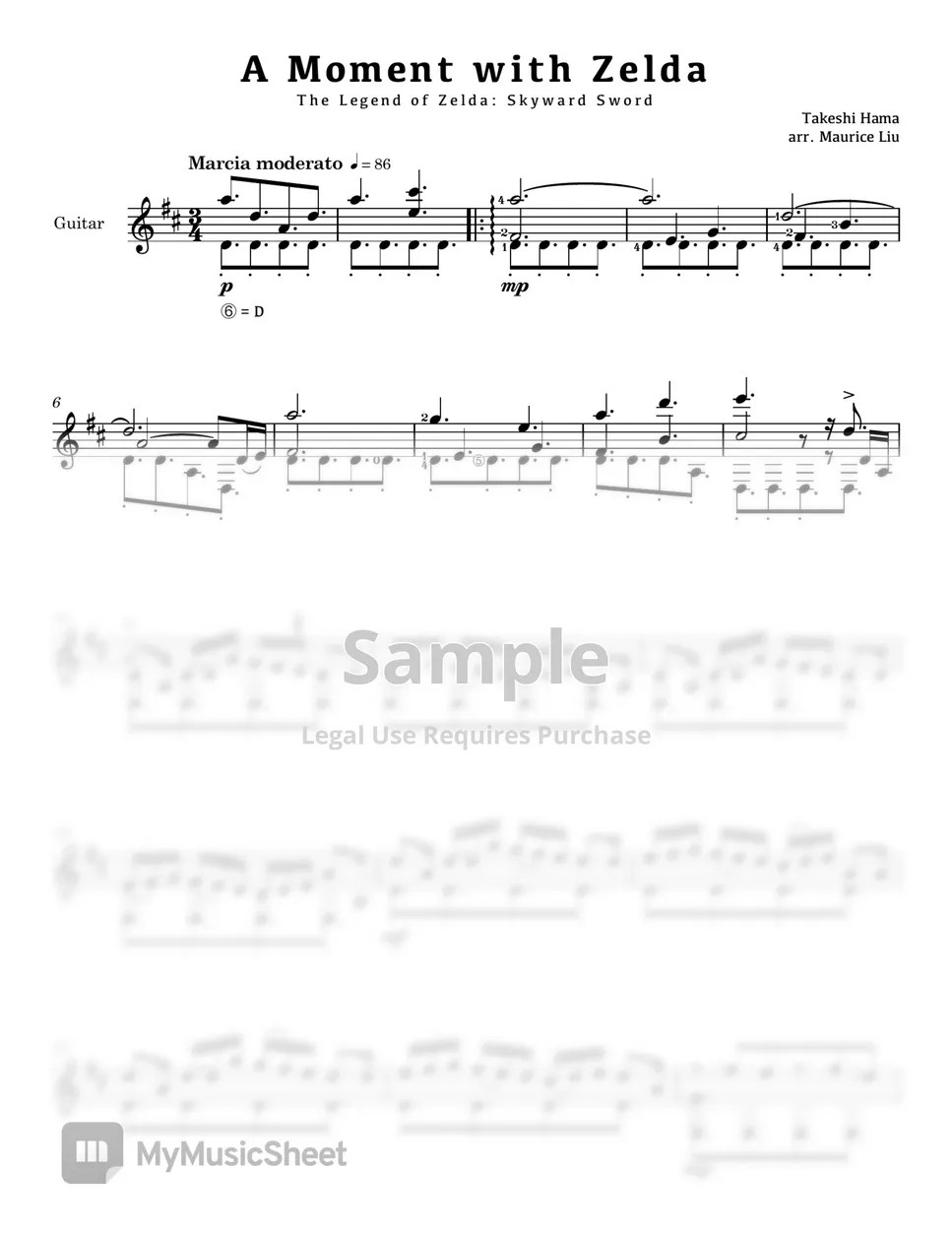 The Legend of Zelda Skyward Sword A Moment with Zelda (Takeshi Hama