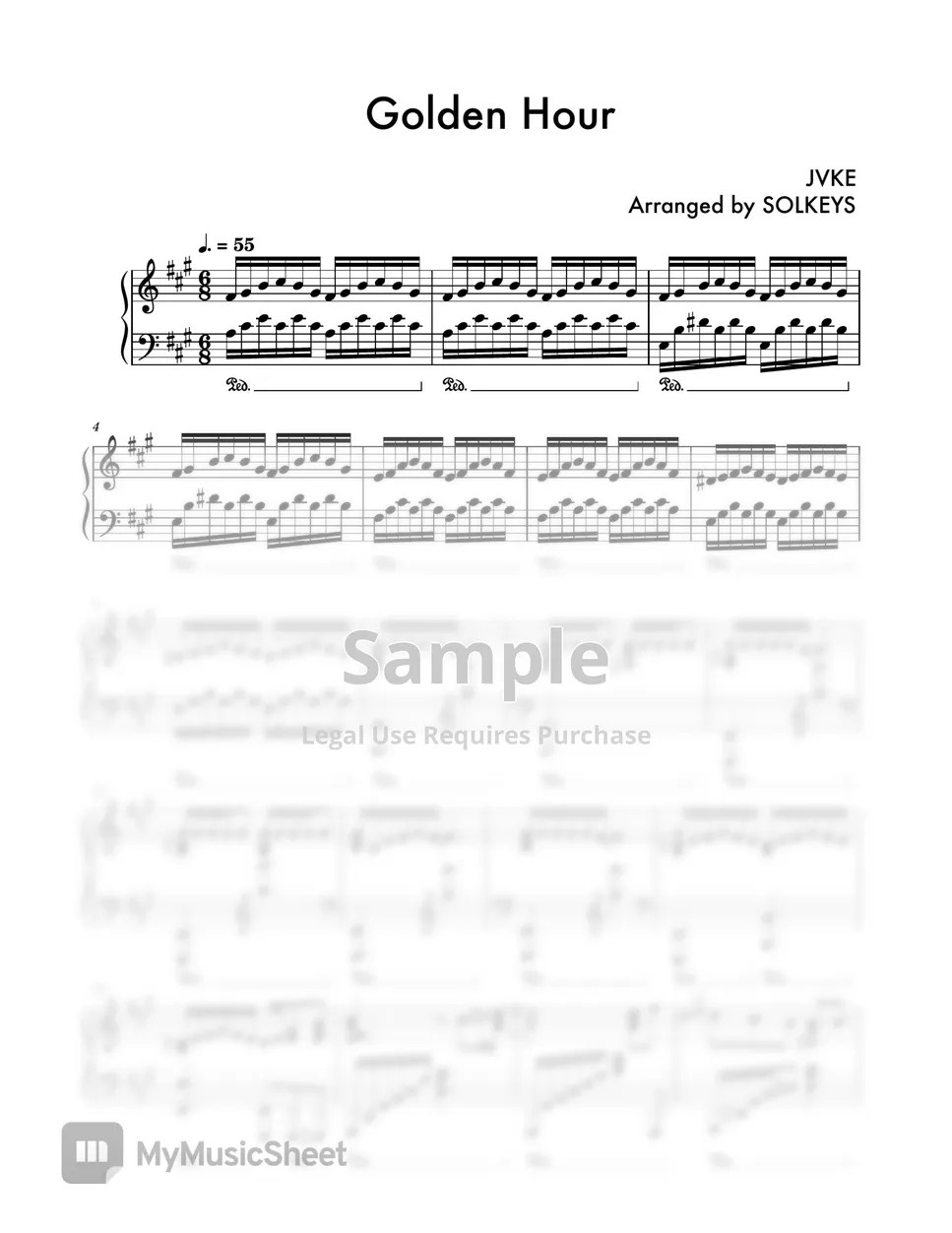 JVKE Golden Hour Sheets by SolKeys