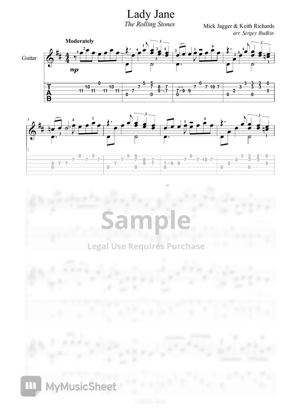 The Rolling Stones Lady Jane Sheets by Buddy_King