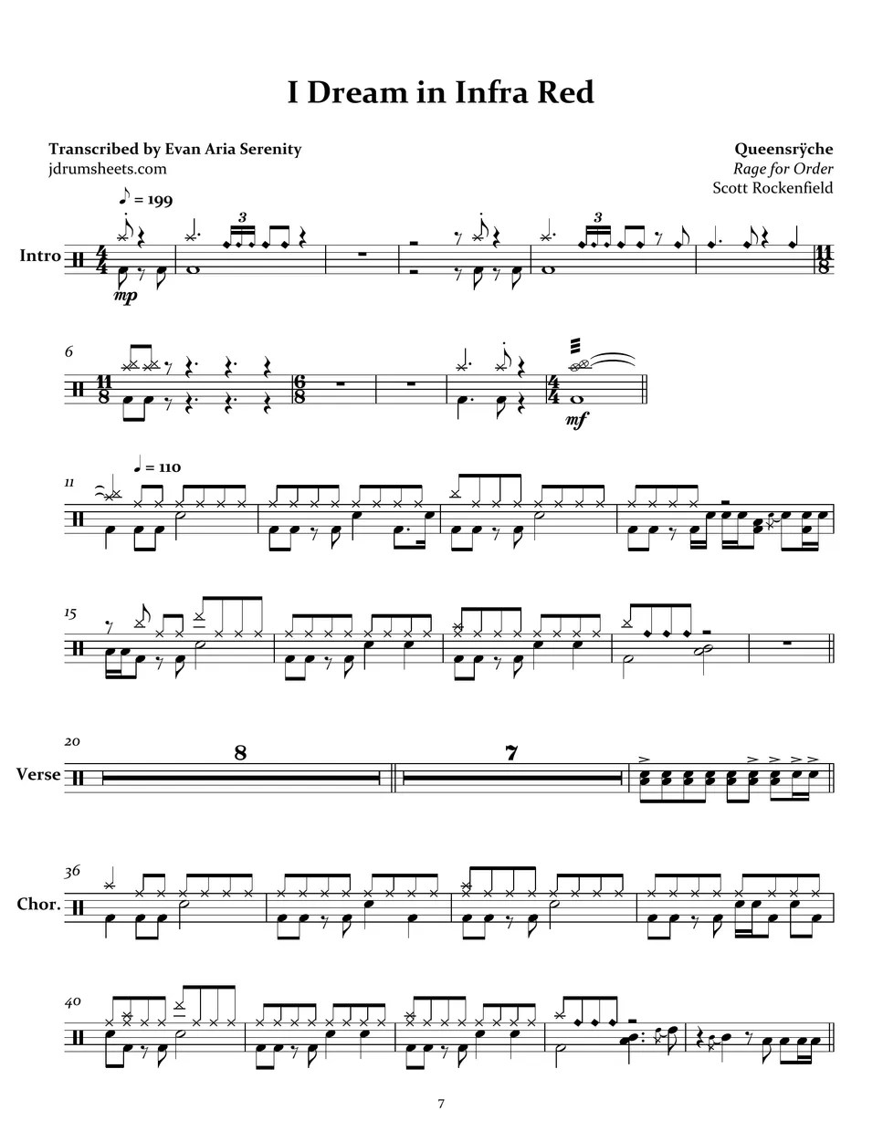 Queensrÿche I Dream in Infra Red Sheets by Evan Aria Serenity