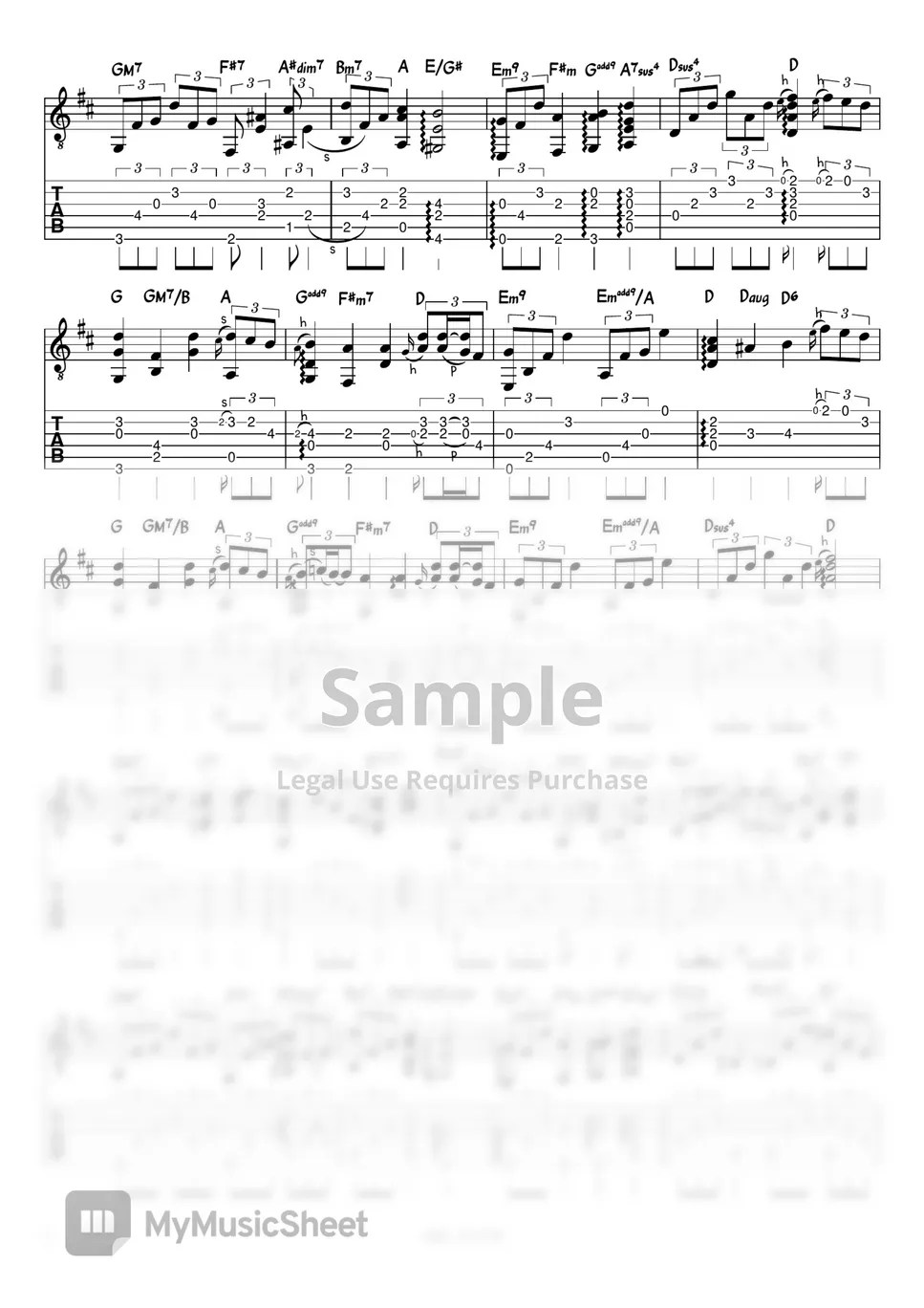 적재 LULLABY Sheets by Guitar IGLOO