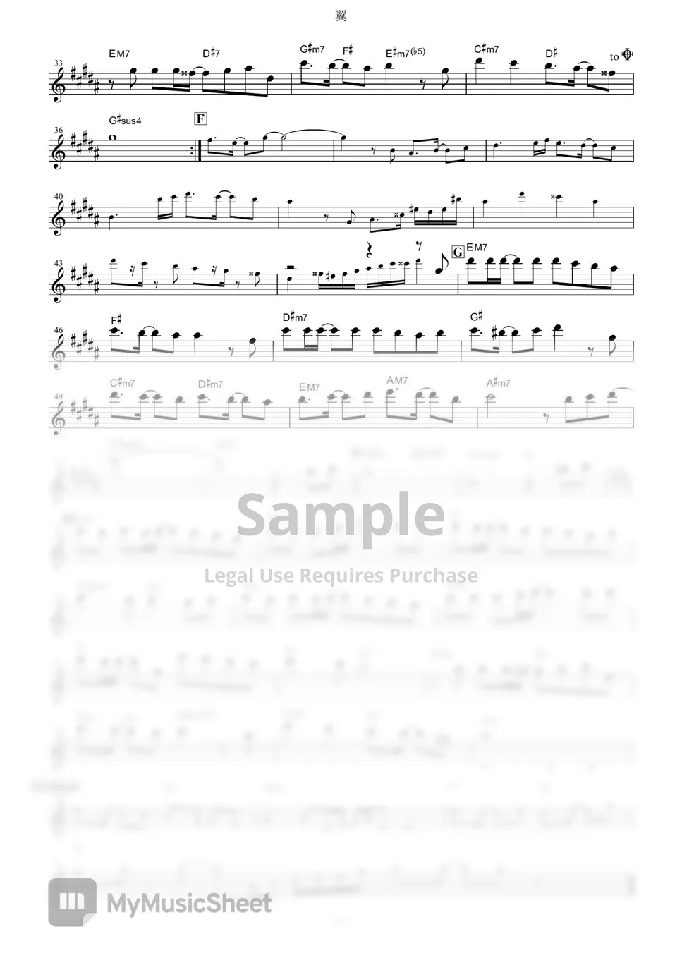 The Heroic Legend of Arslan Dust Storm Dance Tsubasa (in Bb) Sheets