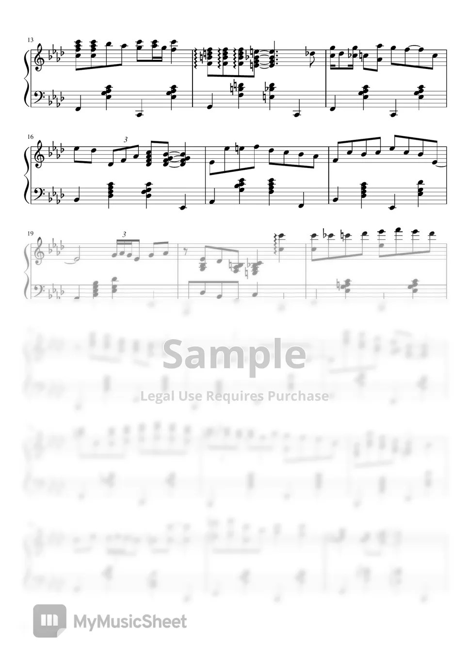 Shearing Lullaby of Birdland (standard jazz) Sheets by 헬로블루조이