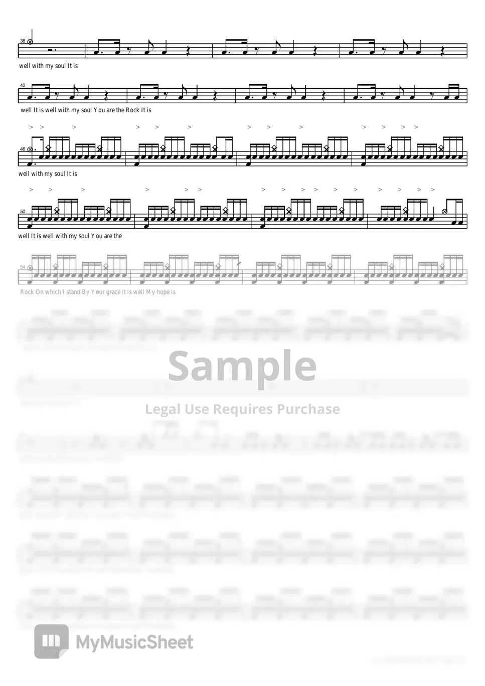 hillsong It Is Well With My Soul Sheets by COPYDRUM