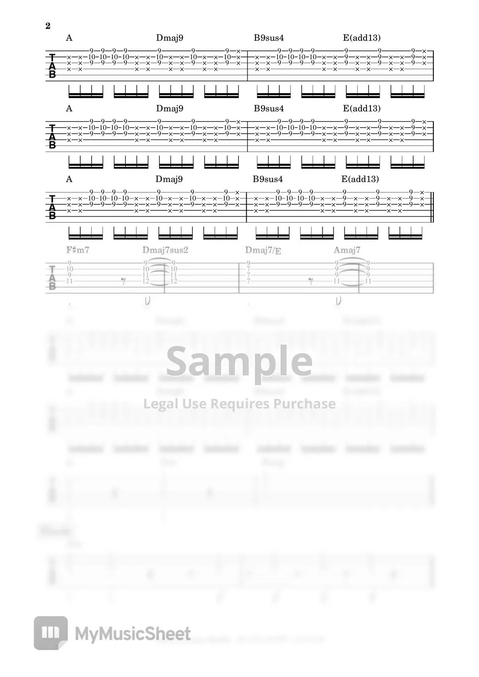 The Cardigans Lovefool Sheets by Ontario Guitar Studio