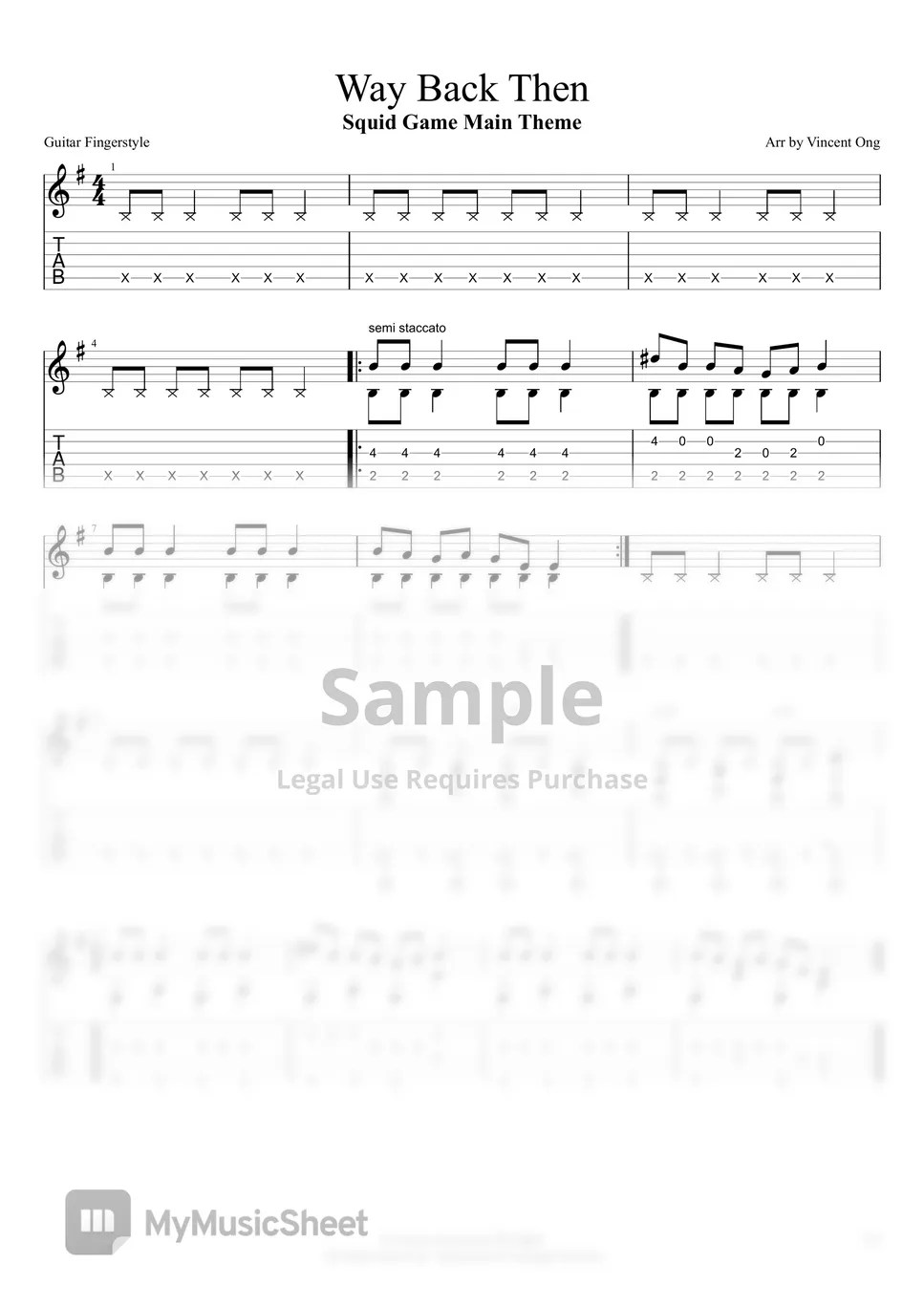 Jung Jaeil Way Back Then (Squid Game) Tab + 1staff by Vincent Ong