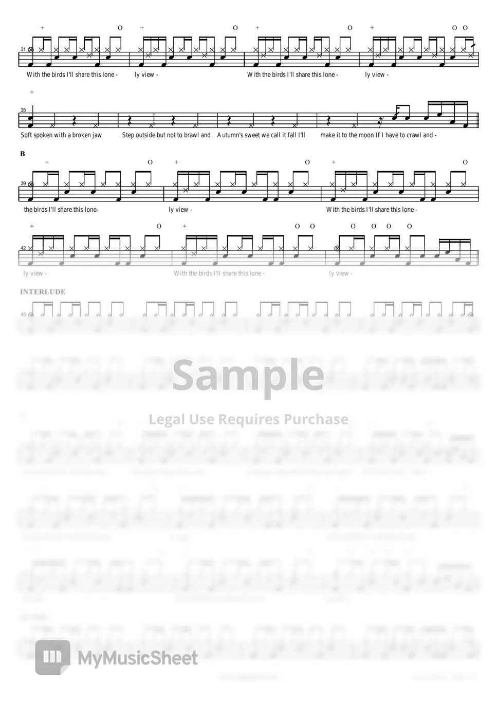 Red Hot Chili Peppers Scar Tissue Sheets by COPYDRUM