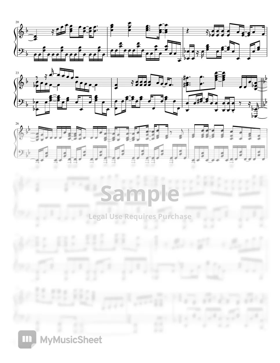 sweet ARMS 約會大作戰 第一季 片頭曲 OP －－ デート・ア・ライブ / piano sheet 악보 by maboroshi