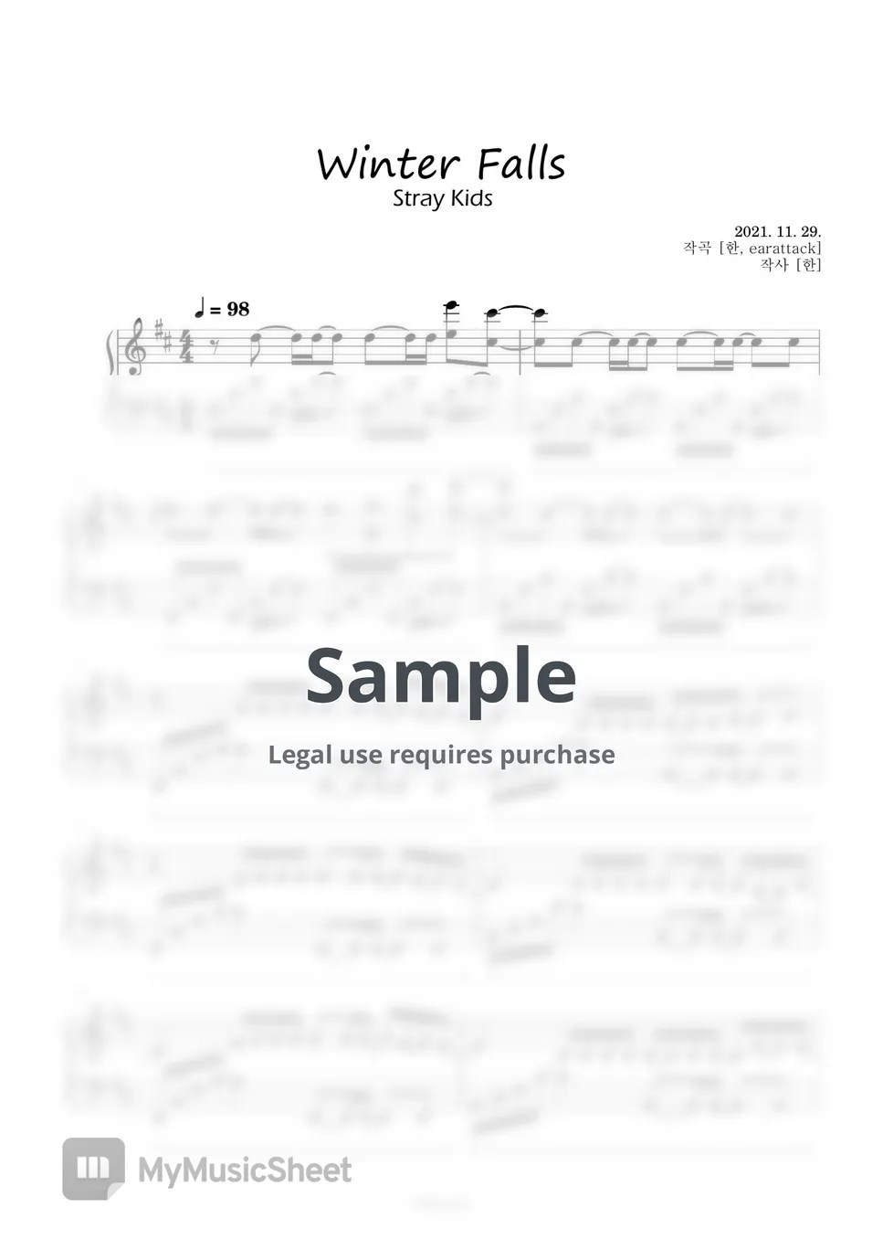 Stray Kids (스트레이키즈) Winter Falls Sheets by boknowa