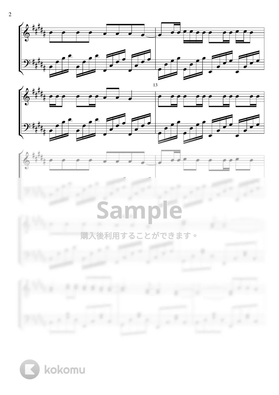 Red Hot Chili Peppers Snow (Hey Oh) 楽譜 by Piano Go Life