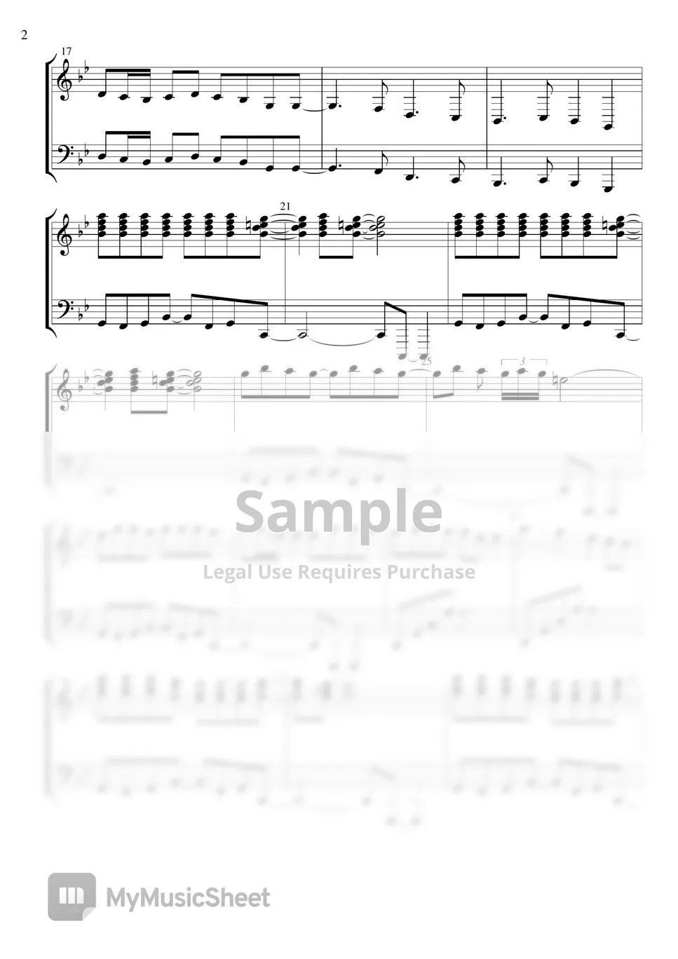 Christina Aguilera Lady Marmalade Sheets by Piano Go Life