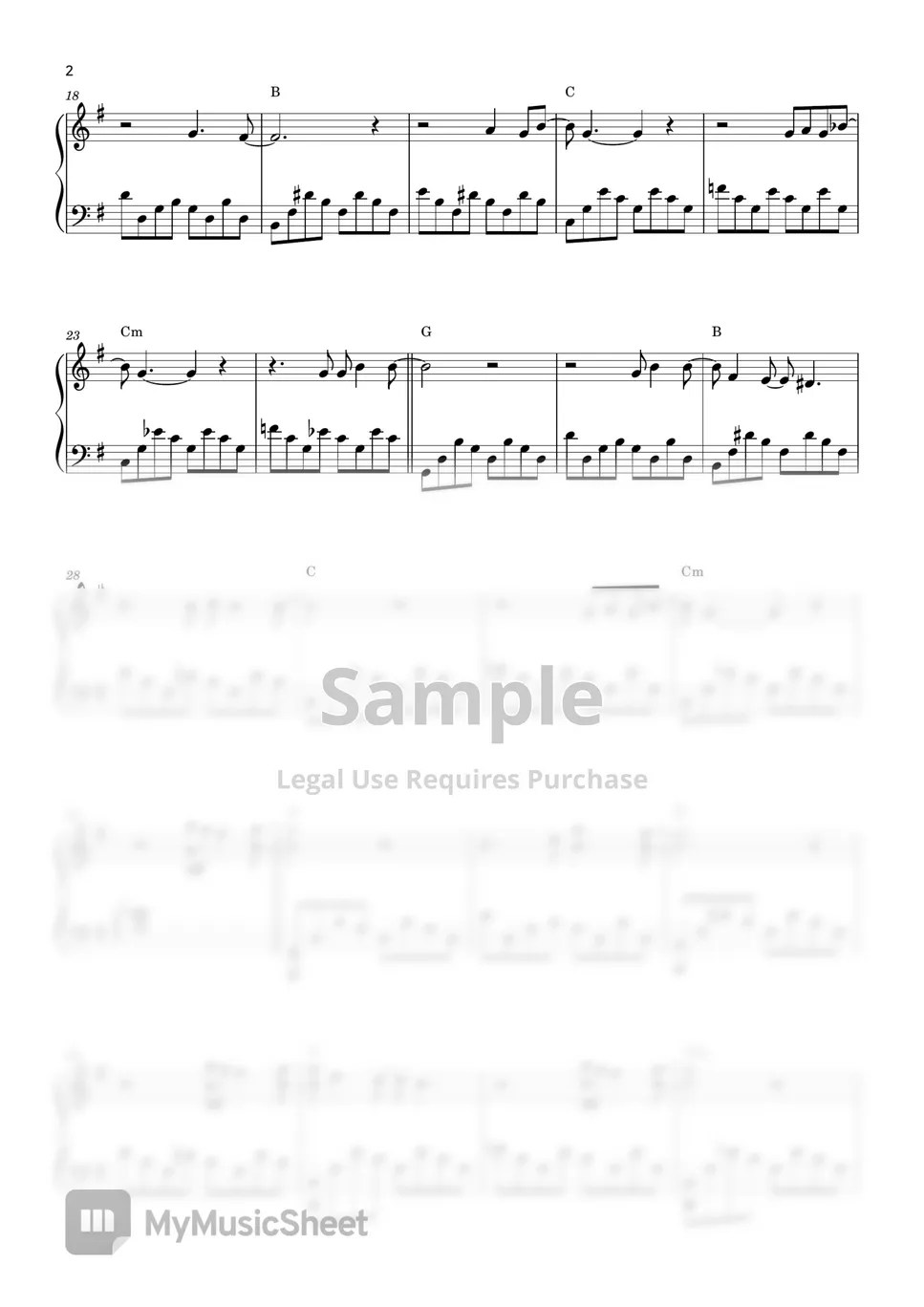 Radiohead Creep (Guardians of the Galaxy 3) Sheets by POLYPiano