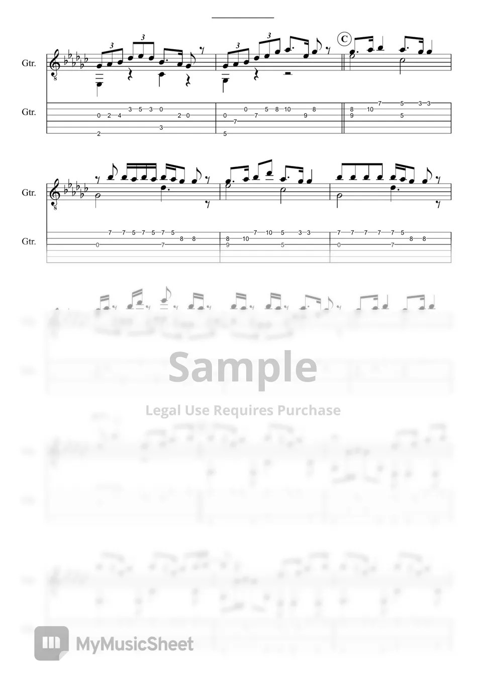 Gryffin with Elley Duhé Tie Me Down Tab + 단선 악보 by 鷹城Takajoe