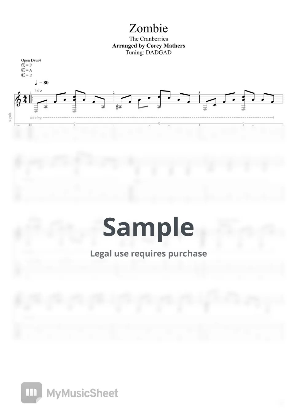 The Cranberries Zombie Sheets by Corey Mathers