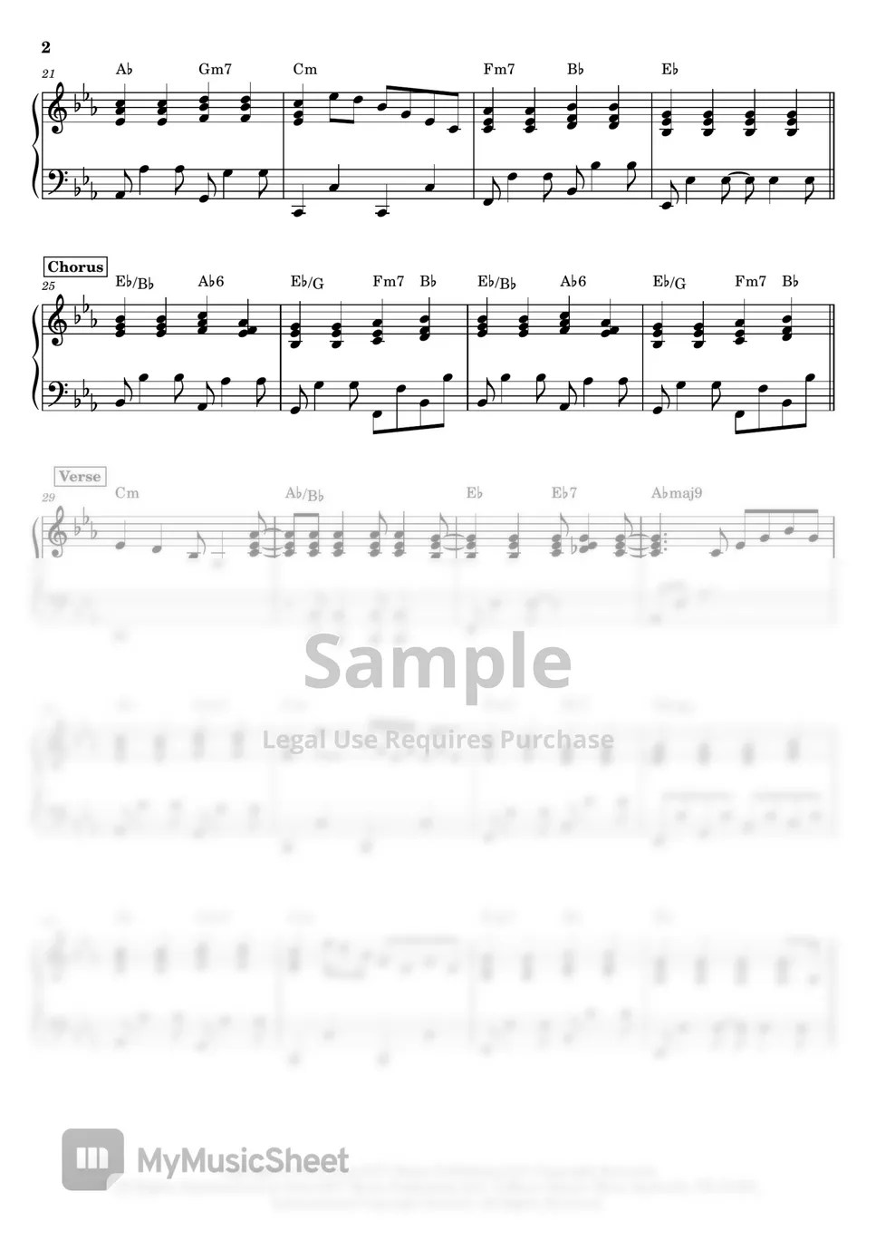 The Beatles The Long and Winding Road (Piano Sheets by Anacrusa