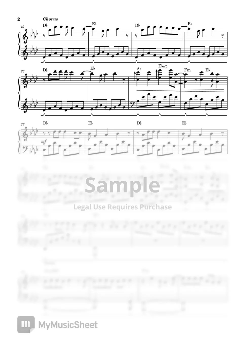 One Direction Night Changes (PIANO SHEET) Sheets by John Rod Dondoyano