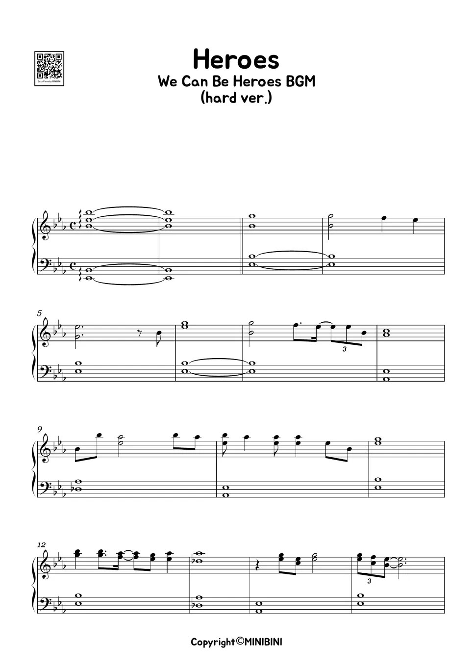 Heroes Song [We Can Be Heroes OST Netflix ] (Hard Version) Sheets