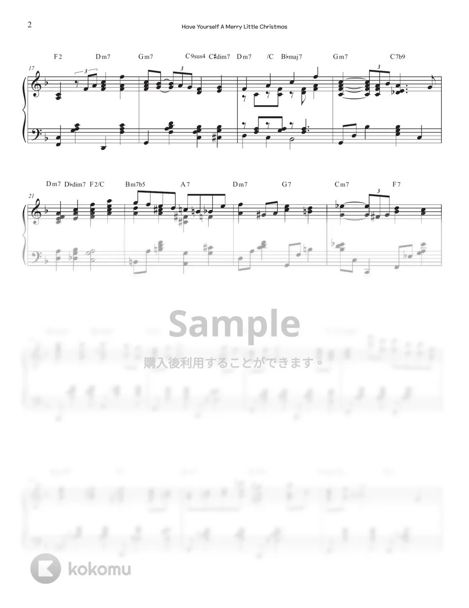 Hugh Martin Have Yourself A Merry Little Christmas (Jazz arrangement