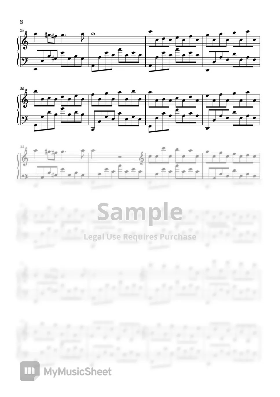 Handel passacaglia 楽譜 by Floating Pianists