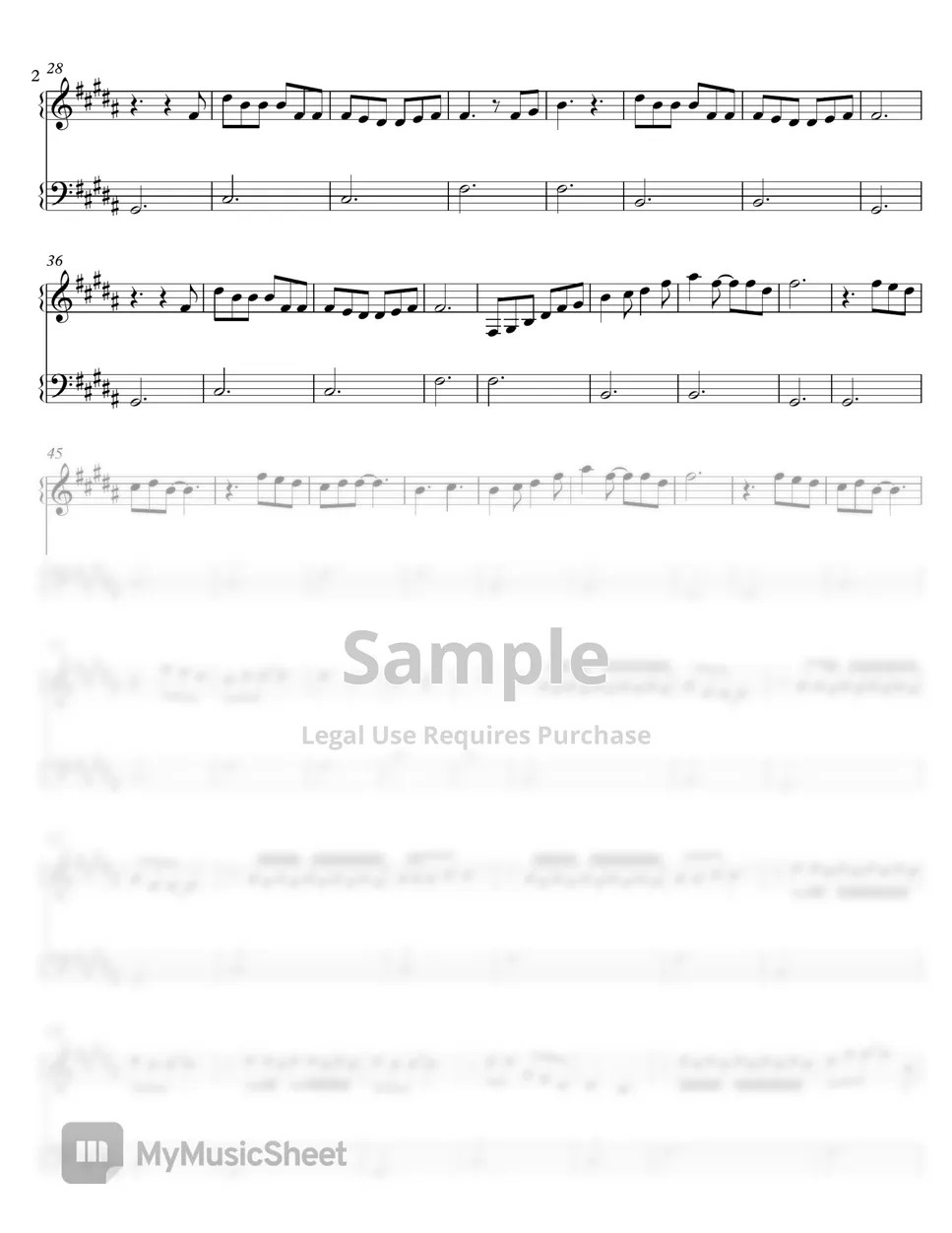 V (BTS) Snow Flower (feat Peakboy) Sheets by PHianonize and C Music