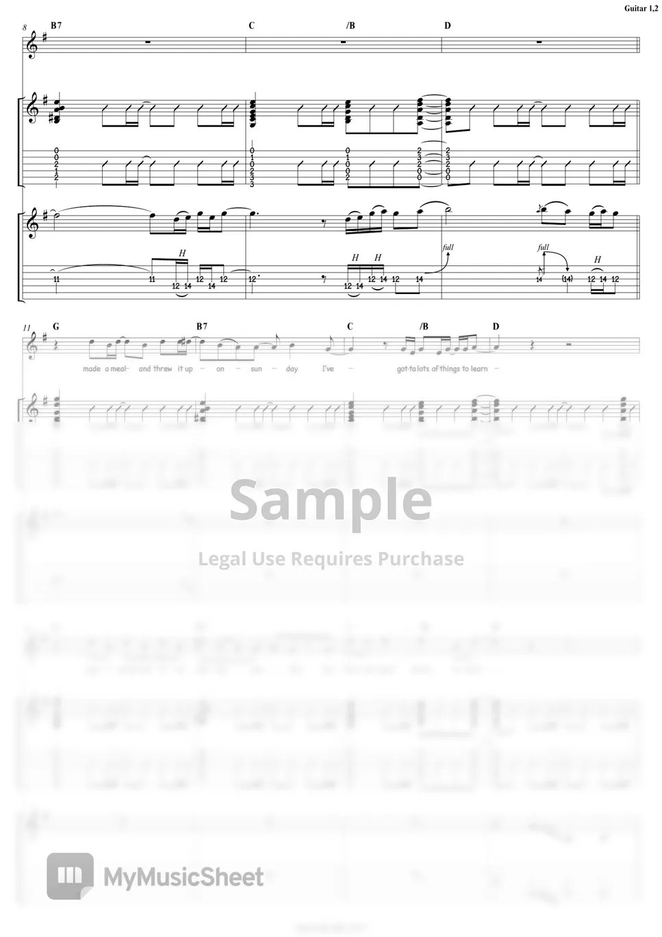 Oasis Stand By Me Guitar 악보