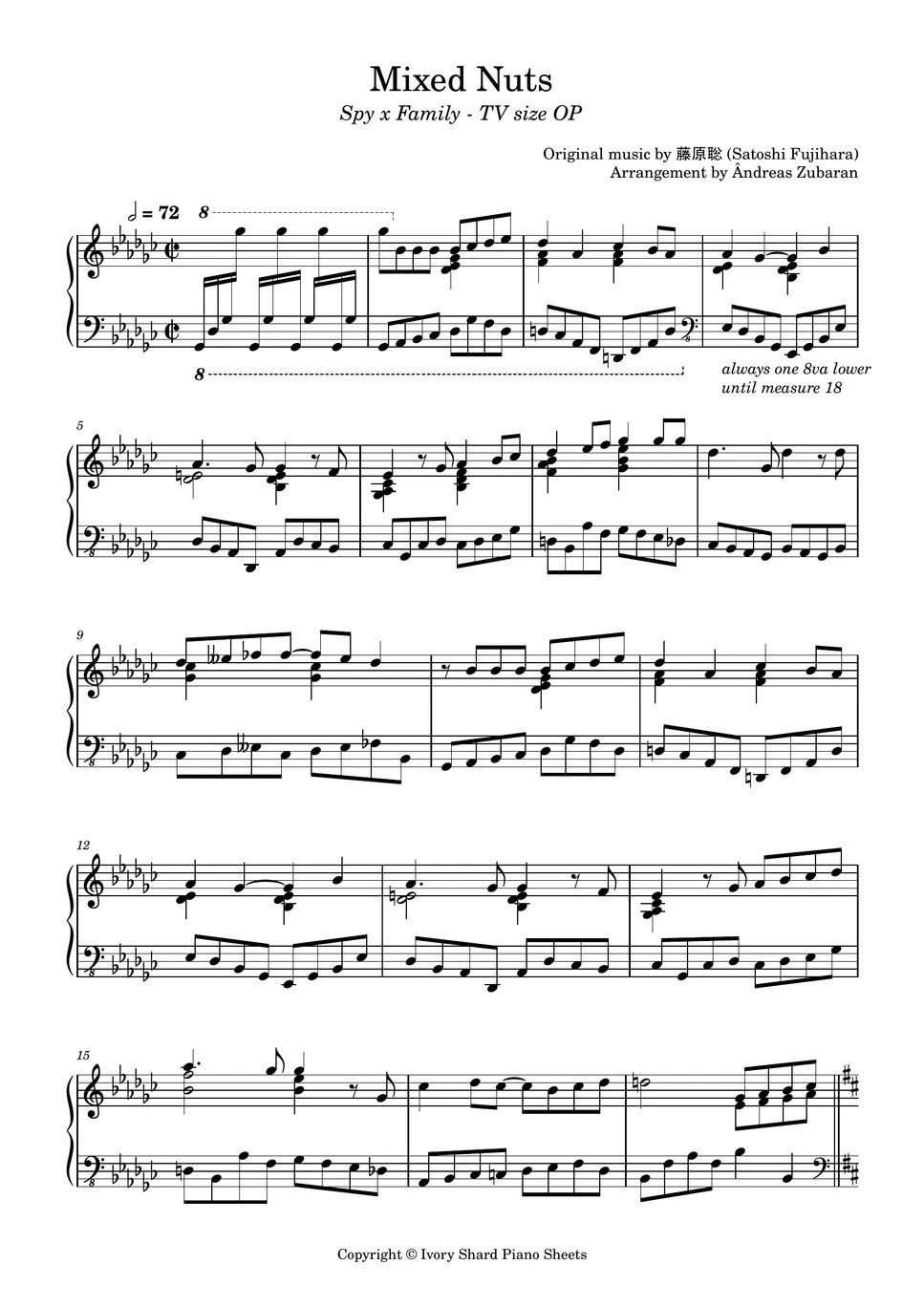 SPY X FAMILY Mixed Nuts Sheet by Ândreas Zubaran