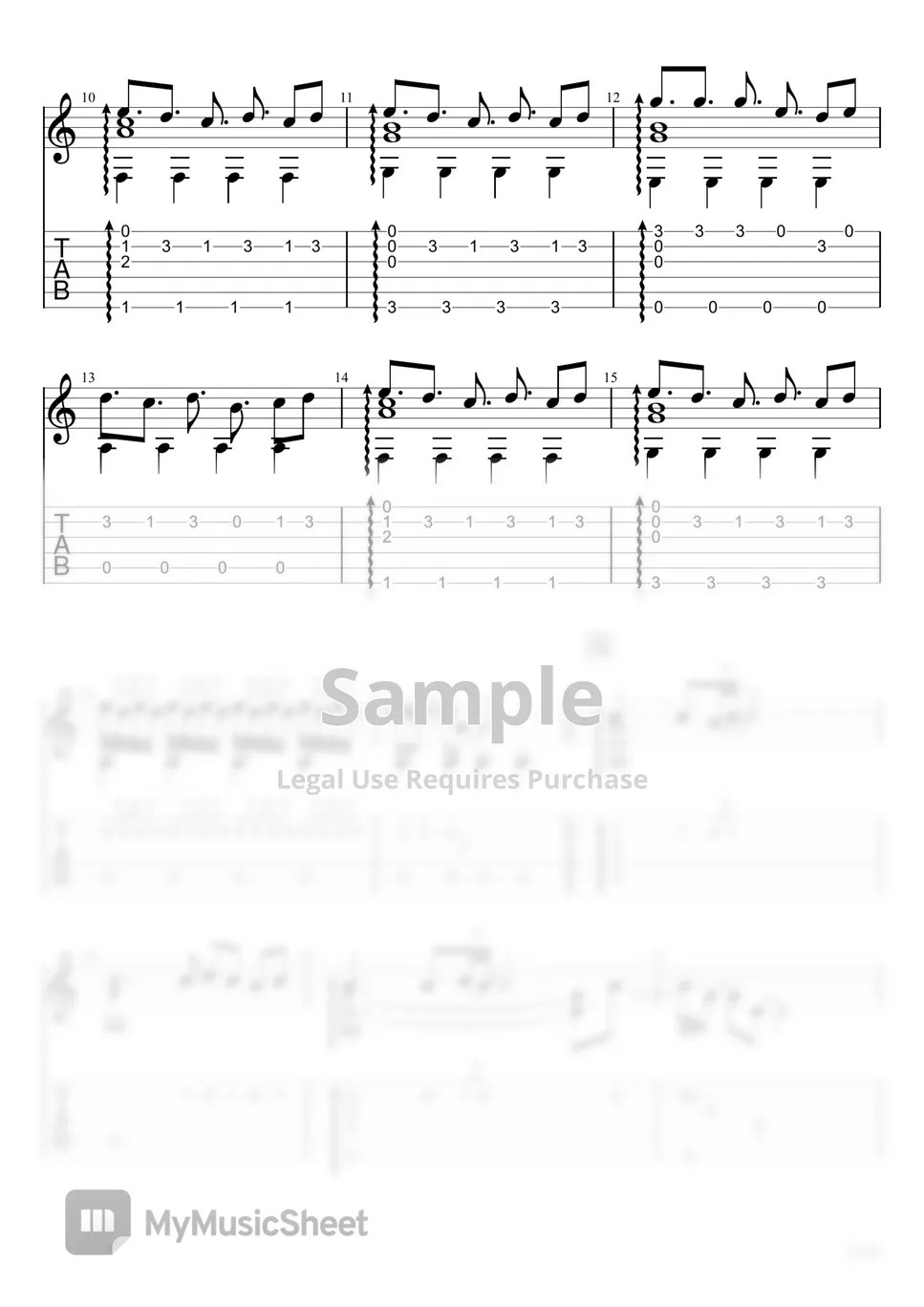 Aya Hirano God knows... (Fingerstyle) Sheets by u3danchou