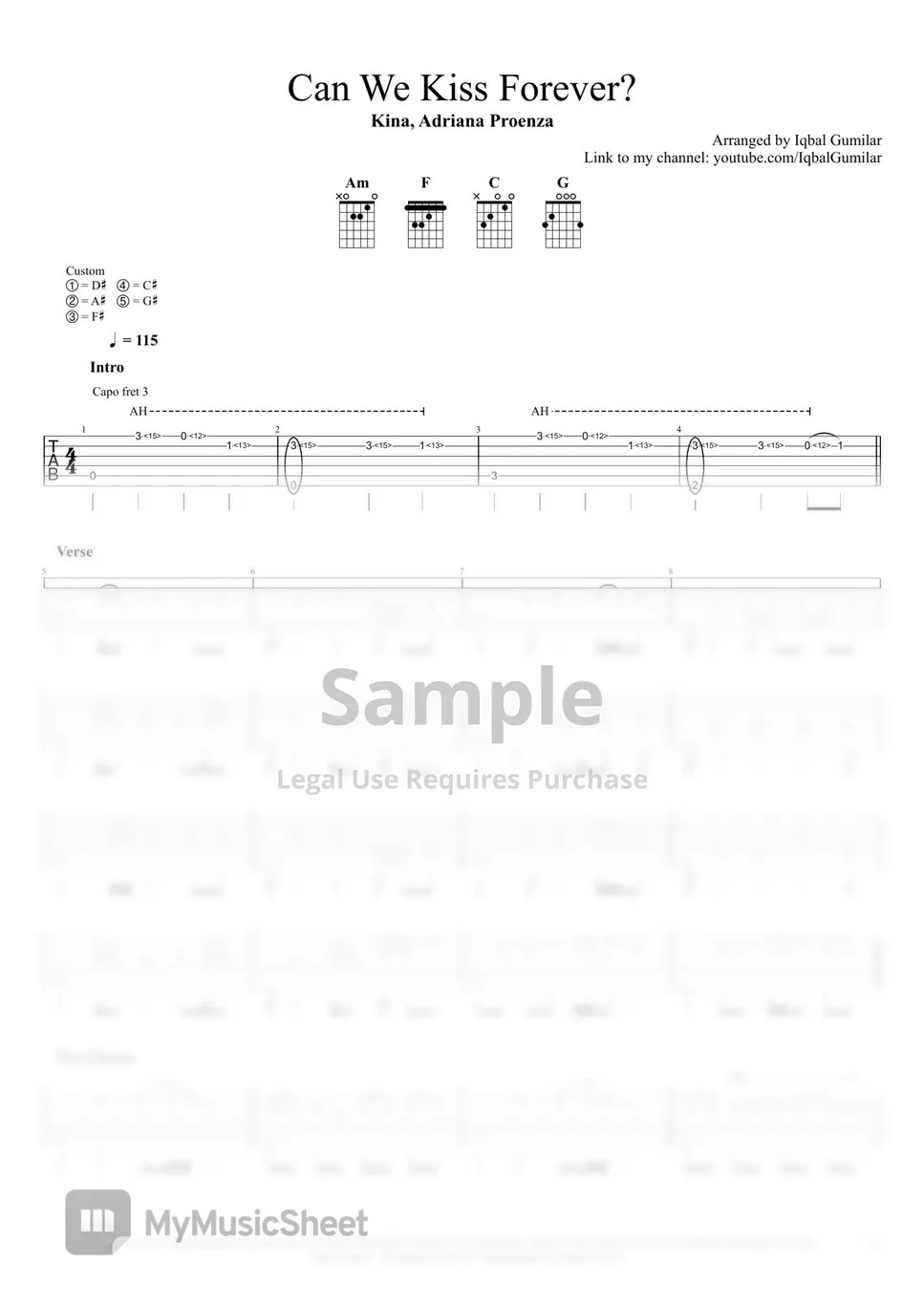 Kina, Adriana Proenza Can We Kiss Forever? Sheets by Iqbal Gumilar