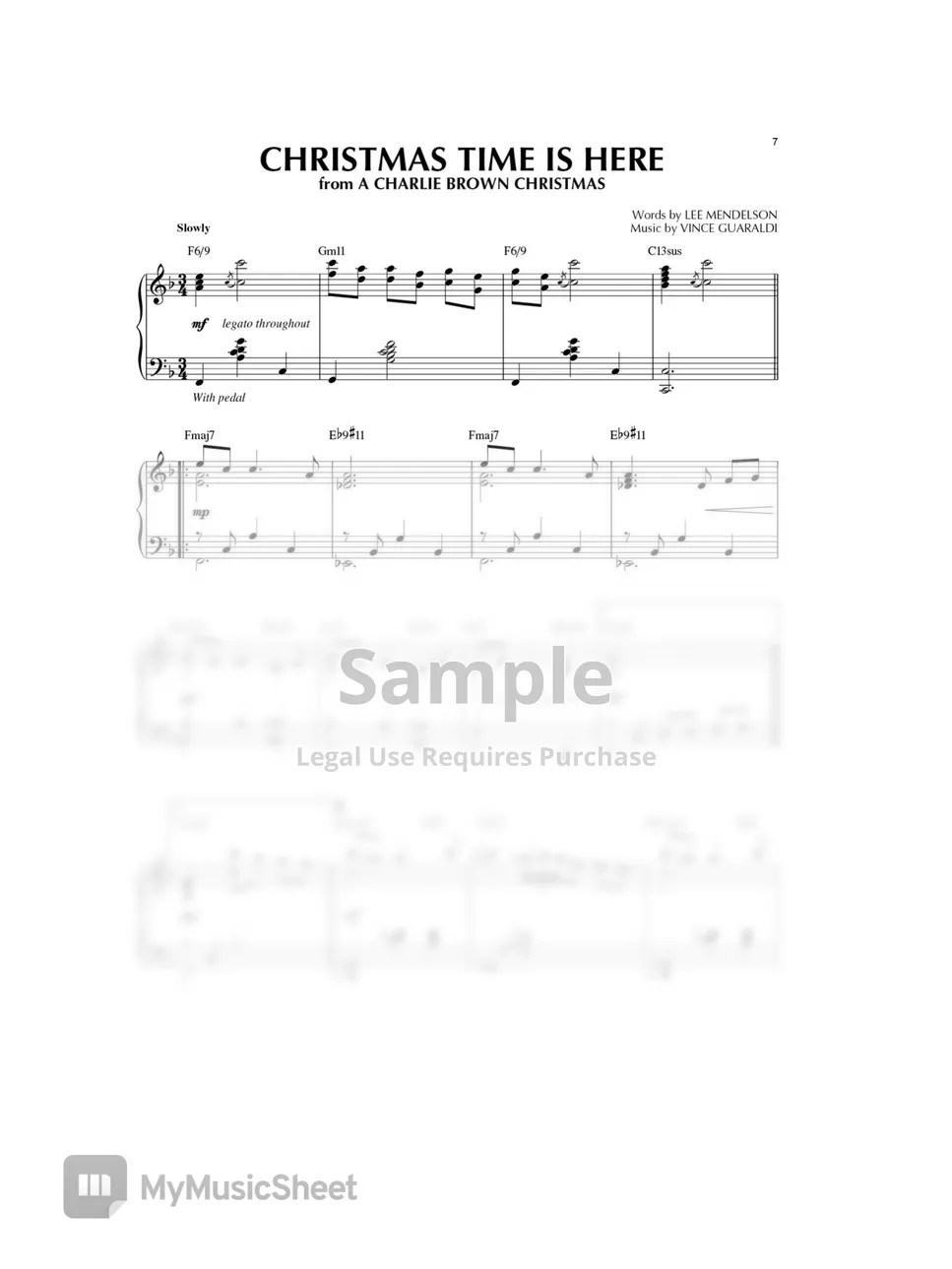 Christmas Time Is Here Jazz Piano.pdf Sheets by Hemsach