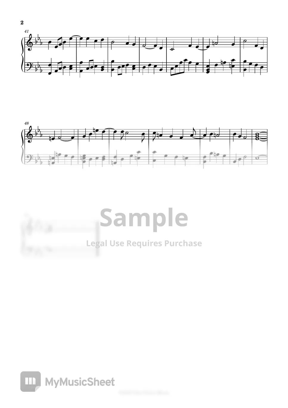 Nats Piano Music Blood Moon's Veil Sheets