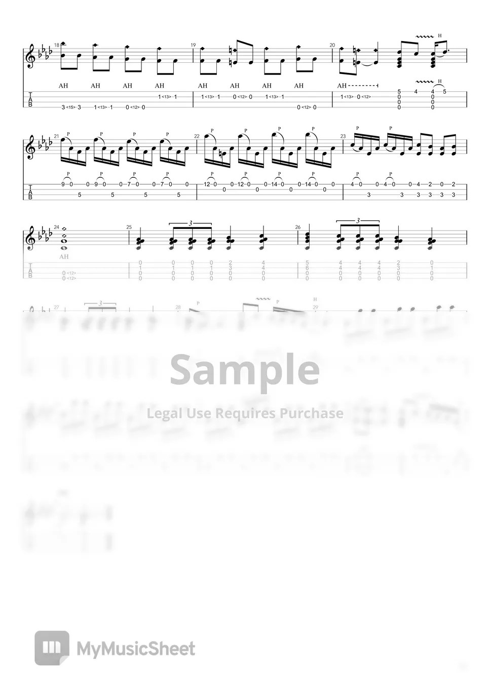 The Rolling Stones Paint it black Tab + 1staff by 4stringboy