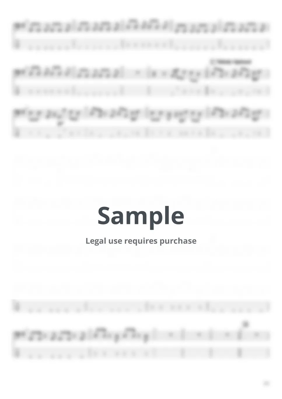 Kygo Firestone ft. Conrad Sewell Tab + 1staff by BassBlur