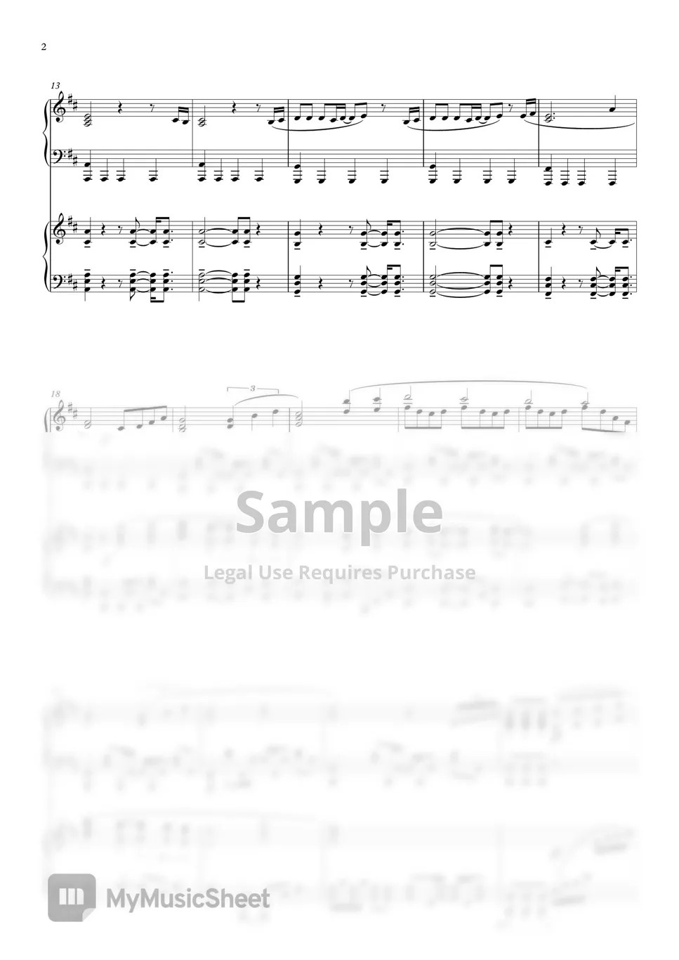 碧蓝航线 Sail Away Justice (双钢琴版) 악보 by Singulfer小言