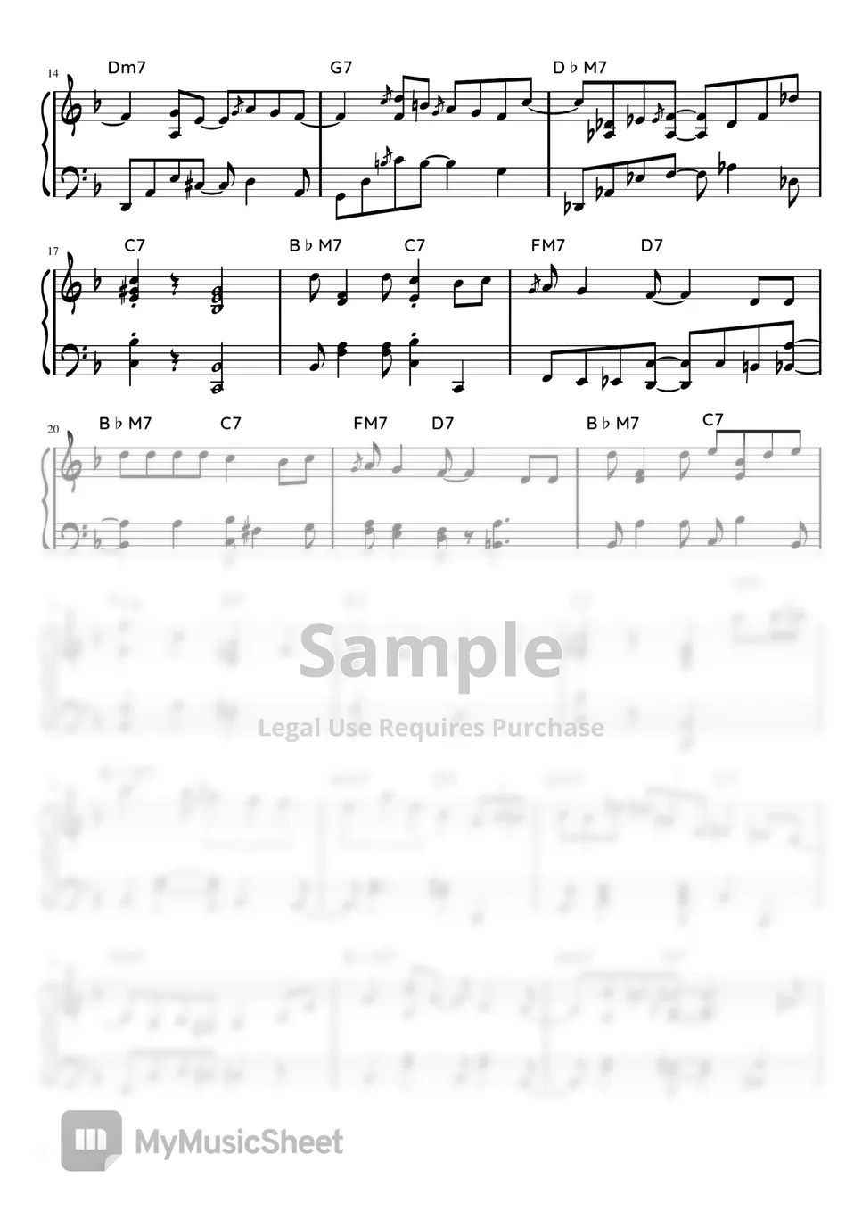 Sung Si Kyung The Blue Night of Jeju Island (jazz ver.) Sheets by 헬로블루조이