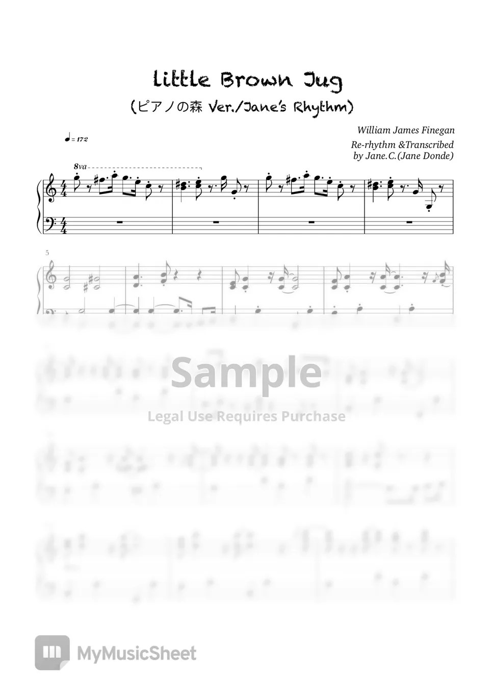 Joseph Eastburn Winner Little Brown Jug Forest of Piano Ver. (Re