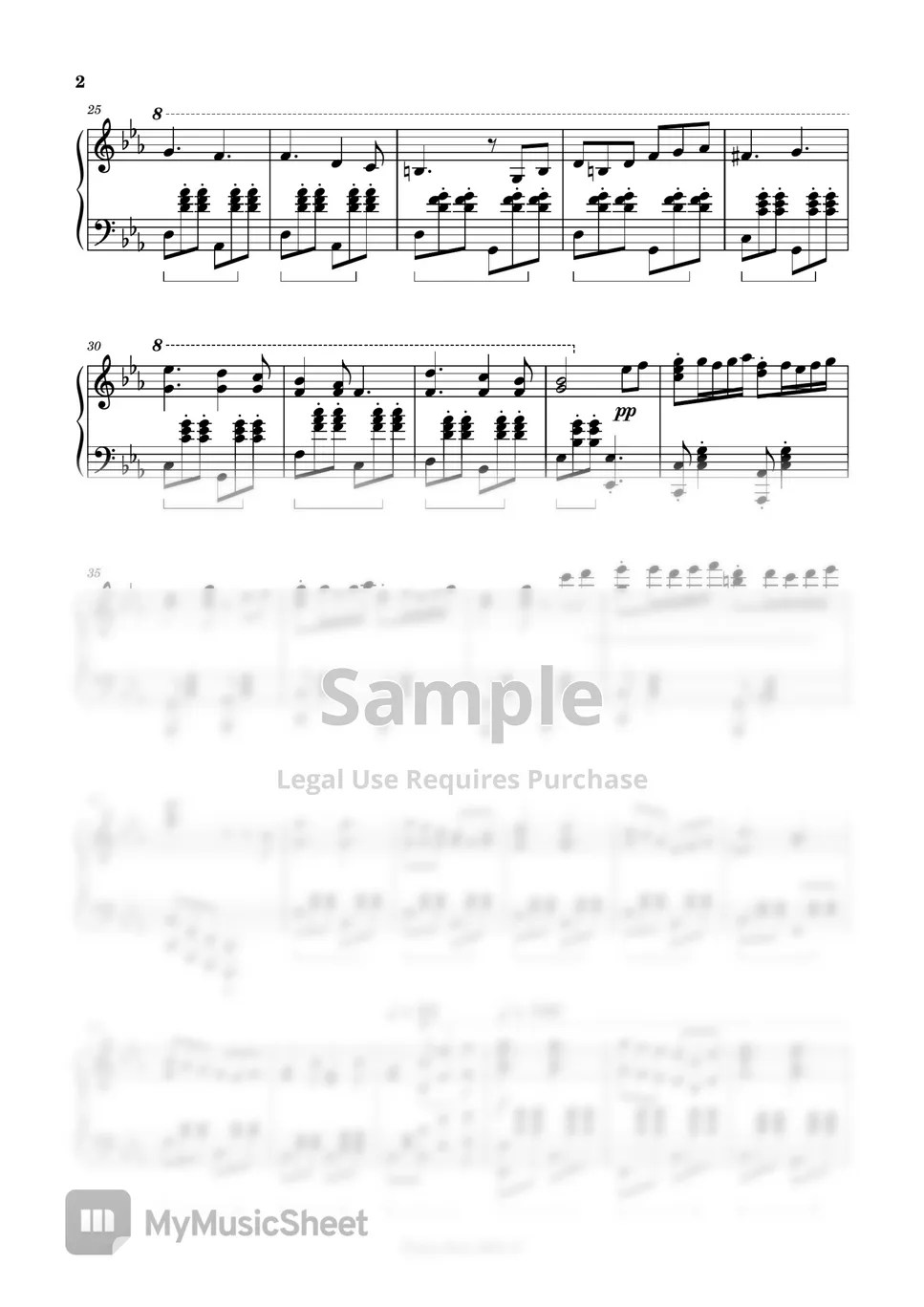 D. Shostakovich The Second Waltz Sheets by Piano Suit