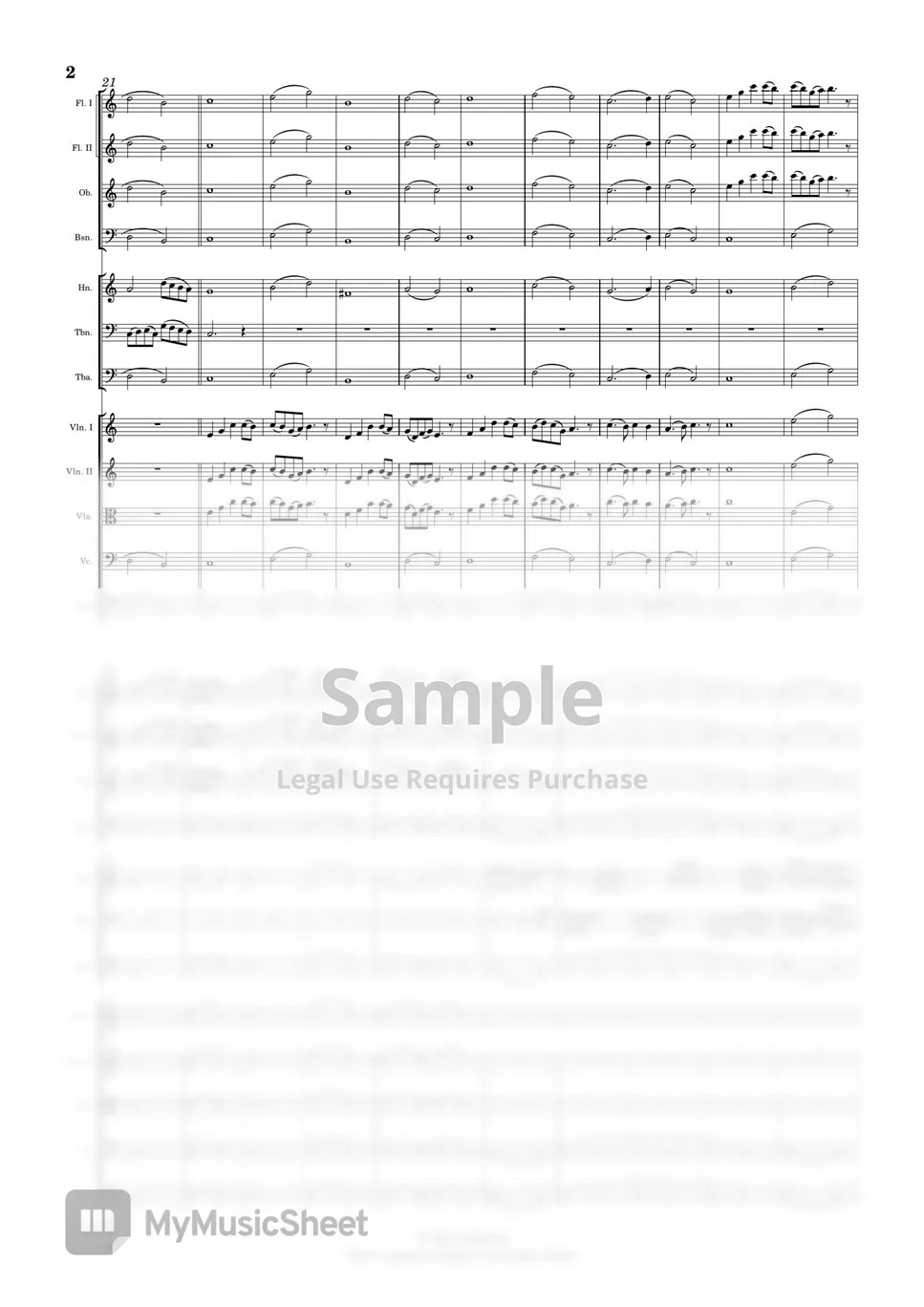 Nix Johann Symphony No. 2 Movement 2 (Op. 3) Sheets