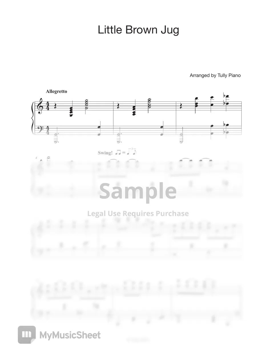 Alton Glenn Miller 'Little Brown Jug' from Piano No Mori ost. (5