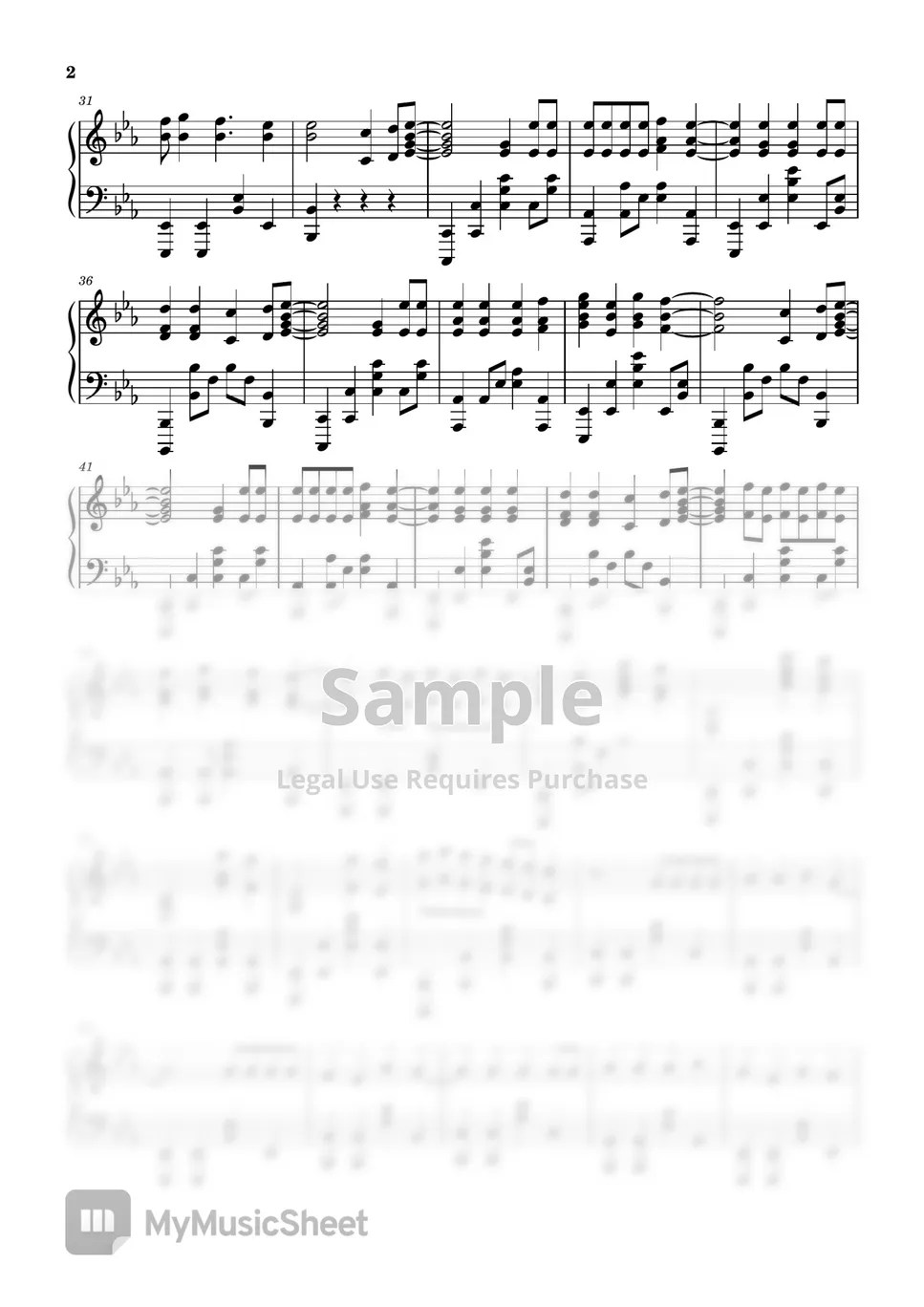 Ashes Remain On My Own 악보 by Leisure Piano Sheets YT