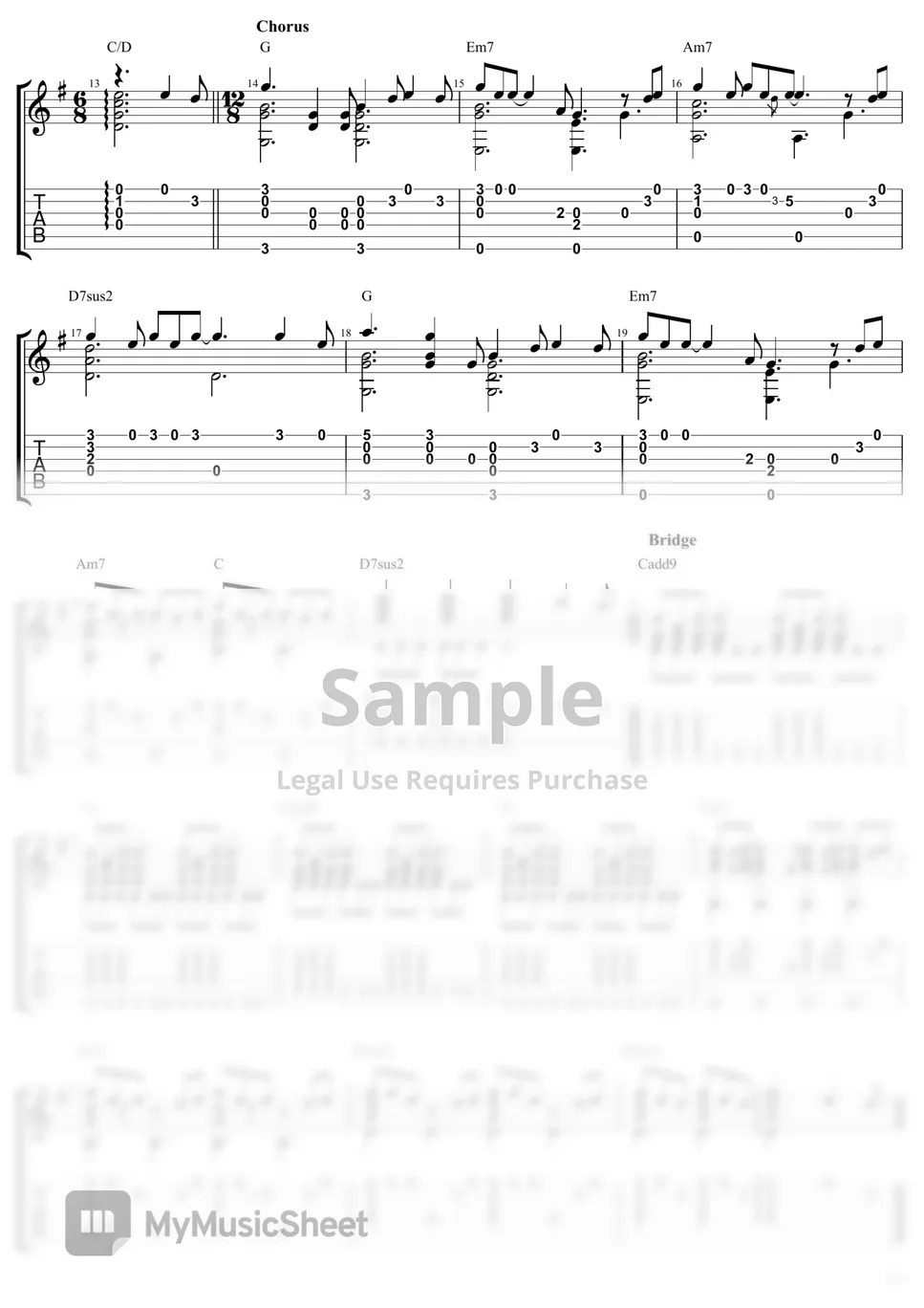 One Direction History (Guitar Fingerstyle) Tab + 1staff by Johnson YH Lim