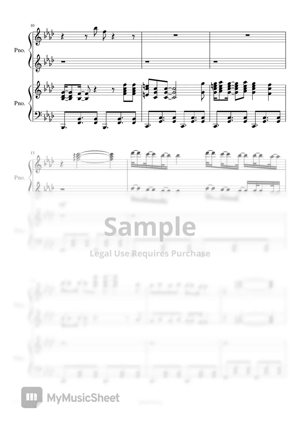 BTS JIMIN Filter (4hands) Sheets by TK Music