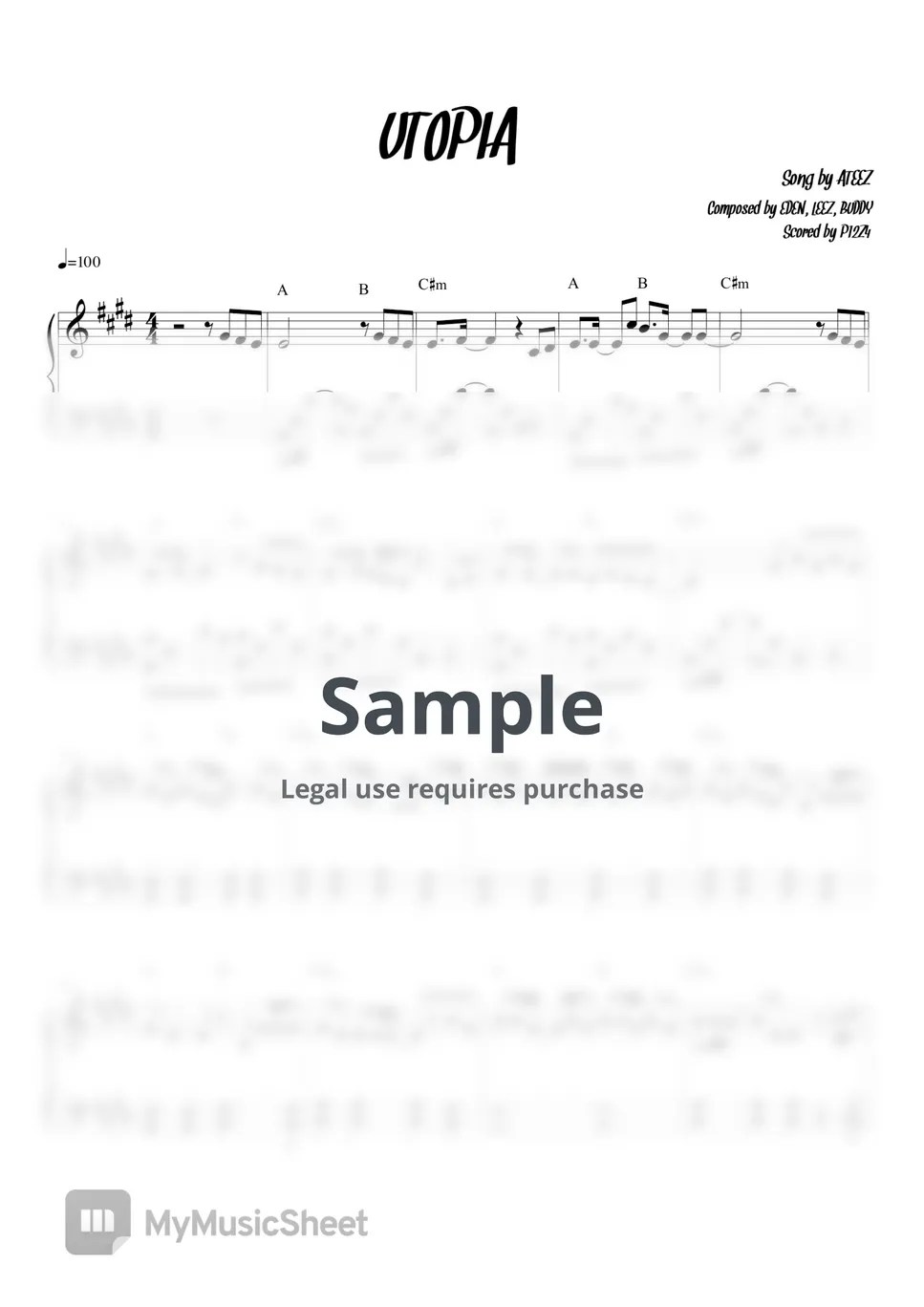 ATEEZ Utopia Sheets by P12Z4