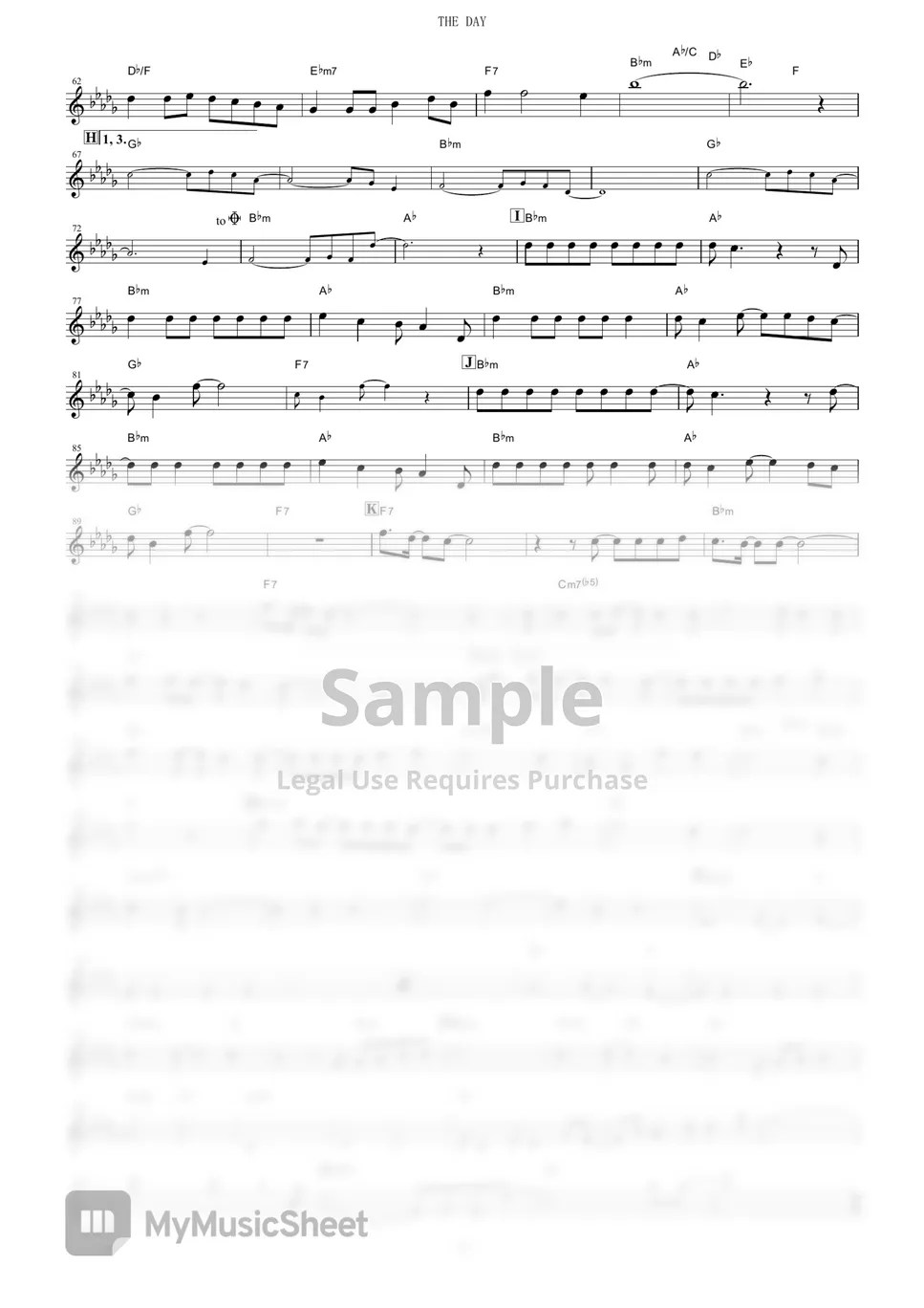 My Hero Academia THE DAY (in Eb) Sheets by Porno Graffitti