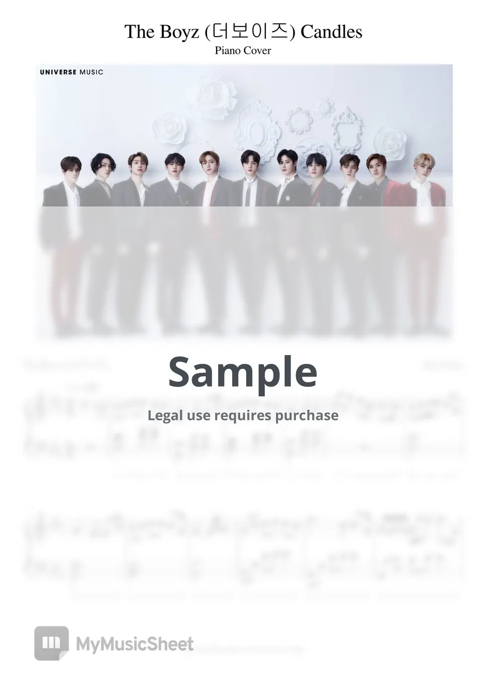 Candles The Boyz (더보이즈) Sheets by Pop Piano