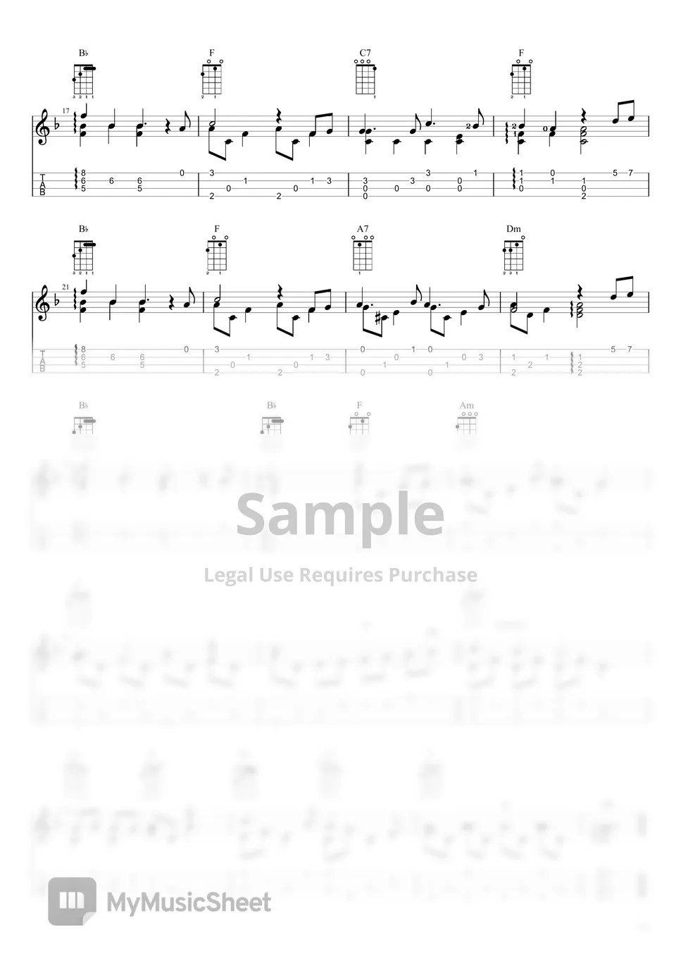 Alan Menken I See The Light (Tangled)Ukulele Fingerstyle Tab + 단선 악보